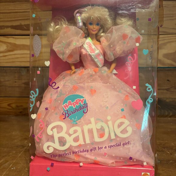 Vintage 1990 "Happy Birthday" Barbie - Picture 1 of 5